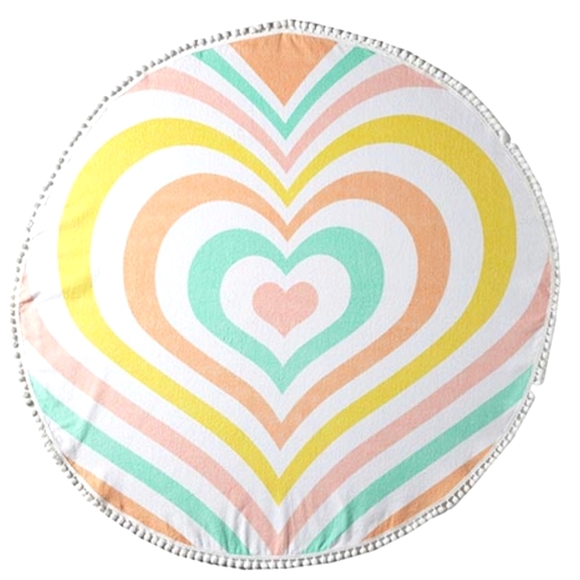 ISO Lolli Swim Heart Towel - Picture 1 of 1